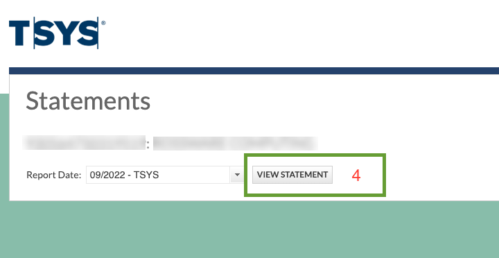Obtain TSYS Statement 03