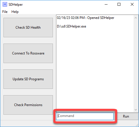 update Rossware Programs