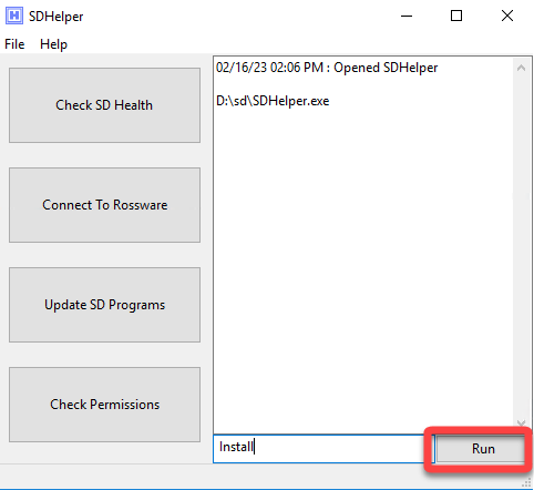 update Rossware Programs