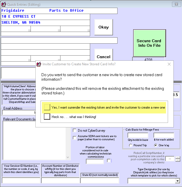 Tokenization JobRecord